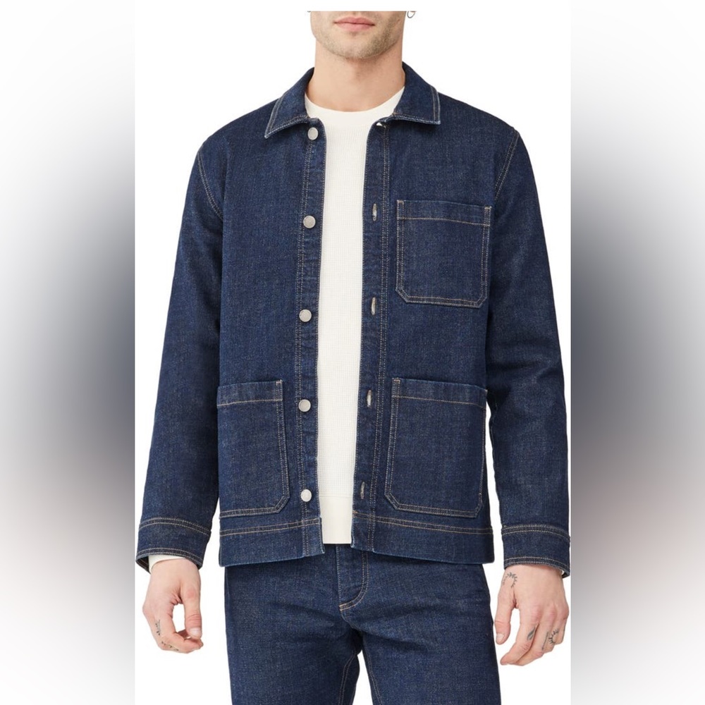DL1961 SEAN DENIM SHIRTJACKET SIZE LARGE -COLOR DARK RINSE BRAND NEW